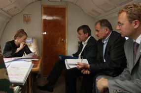 Yuliya Timoshenko, Miroslav Senyk, Andrey Sadovy and Nikolay Kmit