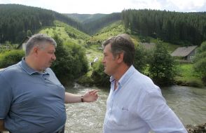 Viktor Yushchenko and Oleg Gavashy