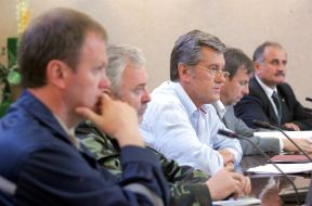 Vladimir Shandra, Vasily Knyazevich, Viktor Yushchenko, Nikolay Kmit and Miroslav Senyk