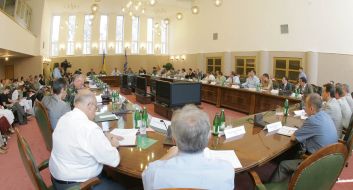 Conference about a situation in the districts of Lvov, which suffered from flood