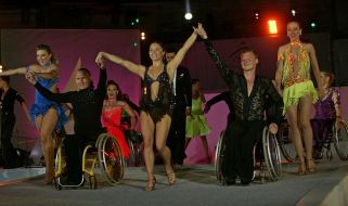 Liliya Podkopaeva on ceremony of send-offs of paralympics