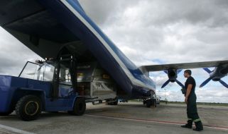 Container with the humanitarian help