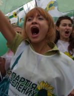 Митинги за и против запрета на охоту в Харьковской области