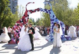 Lovers Avenue in Zaporizhia
