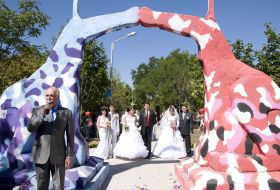 Lovers Avenue in Zaporizhia