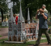 ”Kiev in miniature” park - Nikolayevsky Roman Catholic church