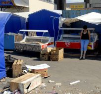 A market «Festivalniy» on Troeschina