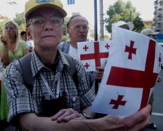 The rally of solidarity with the people of Georgia in Kiev