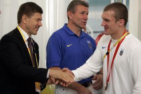 Roman Gontyuk, Sergey Bubka and  Ivan Vasyunik