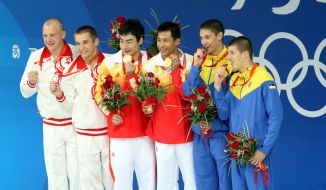 Yuriy Kunakov, Dmitry Sautin, Ilya Kvasha, Aleksey Prigorov, Kai Qin and Feng Wang