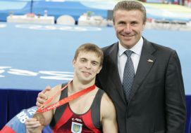 Sergey Bubka and Aleksandr Vorobyov
