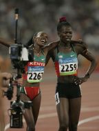 Janeth Jepkosgei Busienei and Pamela Jelimo