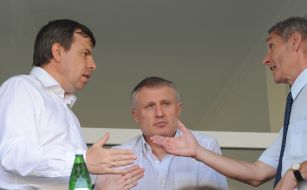 Grigoriy Surkis, Nikolay Kmit and Yaroslav Grisyo
