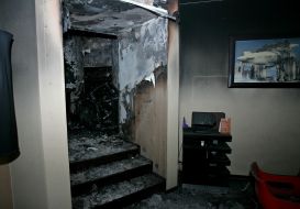 Обгоревшее кафе «Кафка»