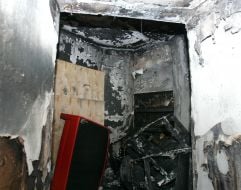 Обгоревшее кафе «Кафка»