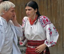 Oleg Skripka with spouse