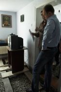 Man showing by Yatsenyuk his house