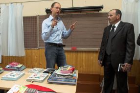 Arseniy Yatsenyuk and Miroslav Grab