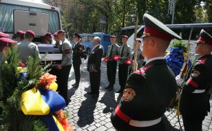 Ceremony of farewell with Mikhail Sirota