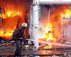 Чергова пожежа на ринку «Барабашово»