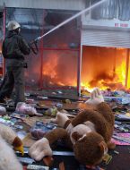 Чергова пожежа на ринку «Барабашово»