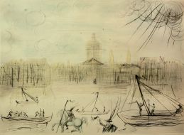 Reproduction of picture of Salvador Dali ”Florence. Landscape”