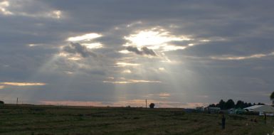 Sky above the territory of the ”Board 803” festival
