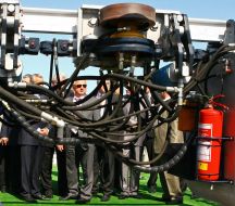 Anatoliy Bliznyuk on an exhibition ”Ugol / Mining-2008”