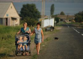 Countrymen of Zmievka village