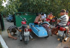 Countrymen of Zmievka village