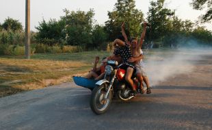Countrymen of Zmievka village