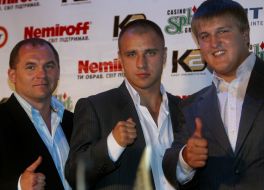Aleksandr Krasyuk, Maksім Bursak and Sergey Gordienko