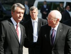 Viktor Yushchenko and Richard Cheney