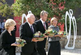 Viktor and Yekaterina Yushchenko, Richard and Lynne Cheney