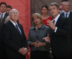 Viktor and Yekaterina Yushchenko, Richard Cheney