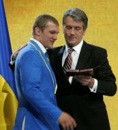 Viktor Yushchenko and Roman Gontyuk