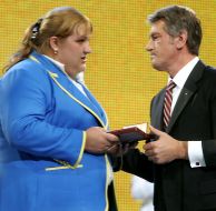 Viktor Yushchenko and Olga Korobka