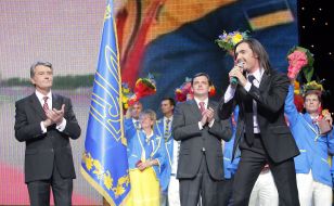 Viktor Yushchenko, Yuriy Palenko and Vitaliy Kozlovskiy