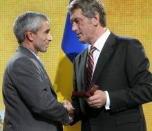 Viktor Yushchenko and Anatoliy Lomachenko