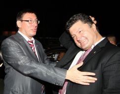 Юрій Луценко та Петро Порошенко