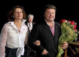 Aleksey, Marina and Petr Poroshenko