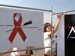 Placards devoted to the prophylaxis HIV/AIDS