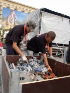 Preparation to the concert of  rock band ”Queen”