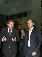 Arseniy Yatsenyuk and Nikolay Evdokimenko