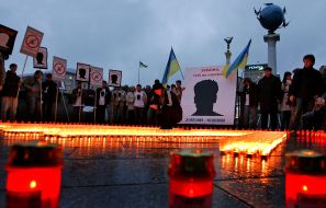 Journalist Georgy Gongadze memory action participants