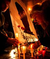 Journalist Georgy Gongadze memory action participants