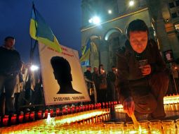 Journalist Georgy Gongadze memory action participant