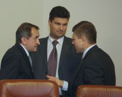Bogdan Danilishin, Ivan Vasyunik and Mikhail Livinskiy