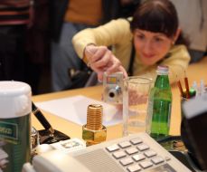 A journalist takes pictures souvenir