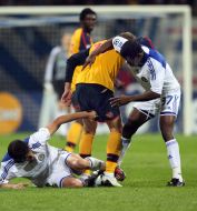 Ognen Vukoevich, Ayila Yussuf and Nicklas Bendtner